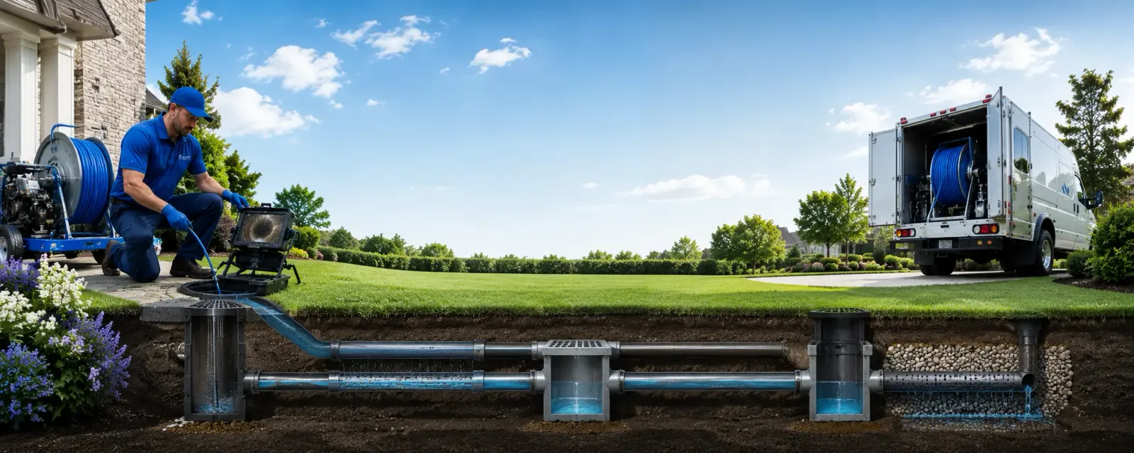 Outdoor drain cleaning information for Mannsville, KY